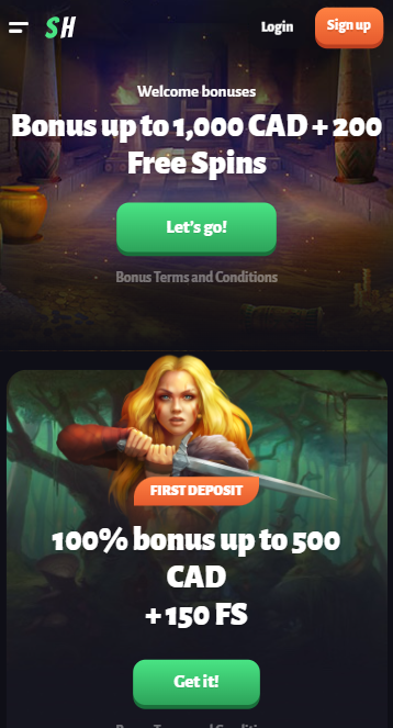 Slothunter Casino Mobile App - Bonus